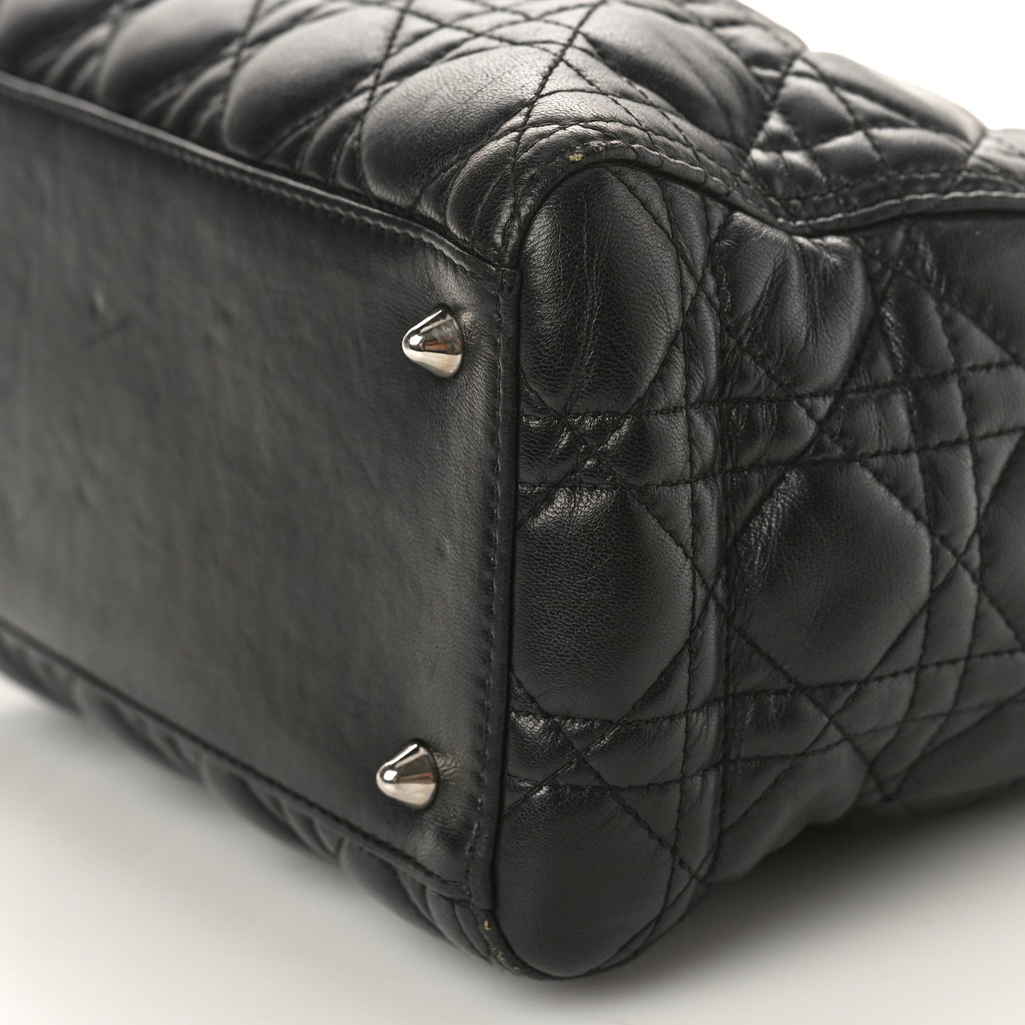 Lambskin Cannage Medium Lady Dior Black