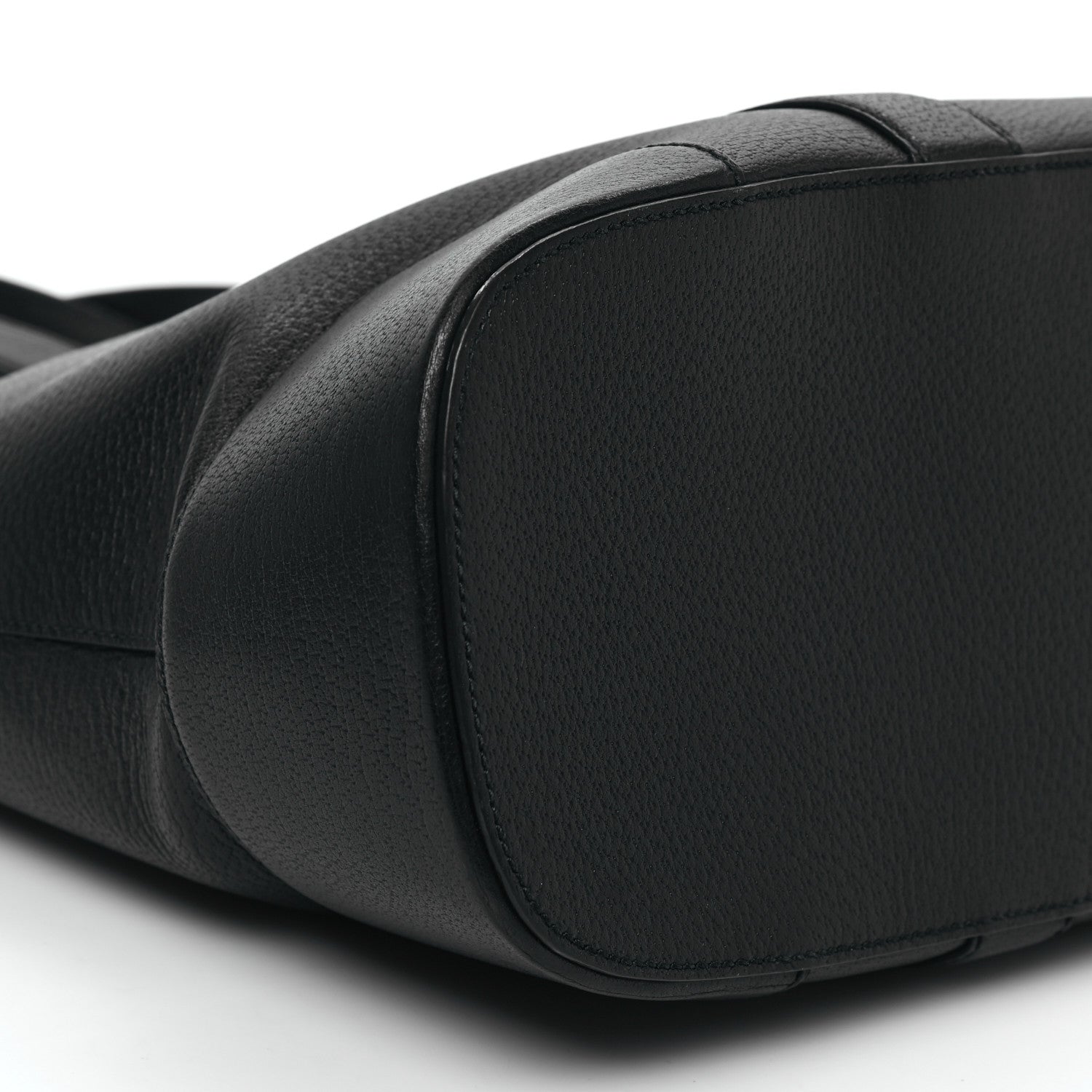 Gucci Textured Dollar Calfskin Web Tote Black 9 of 12