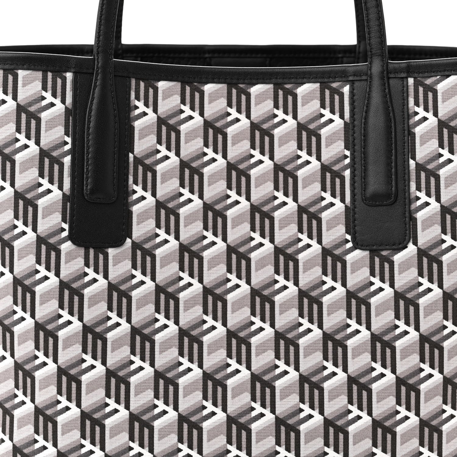 MCM Visetos Small Liz Reversible Shopper Tote Black 13 of 19