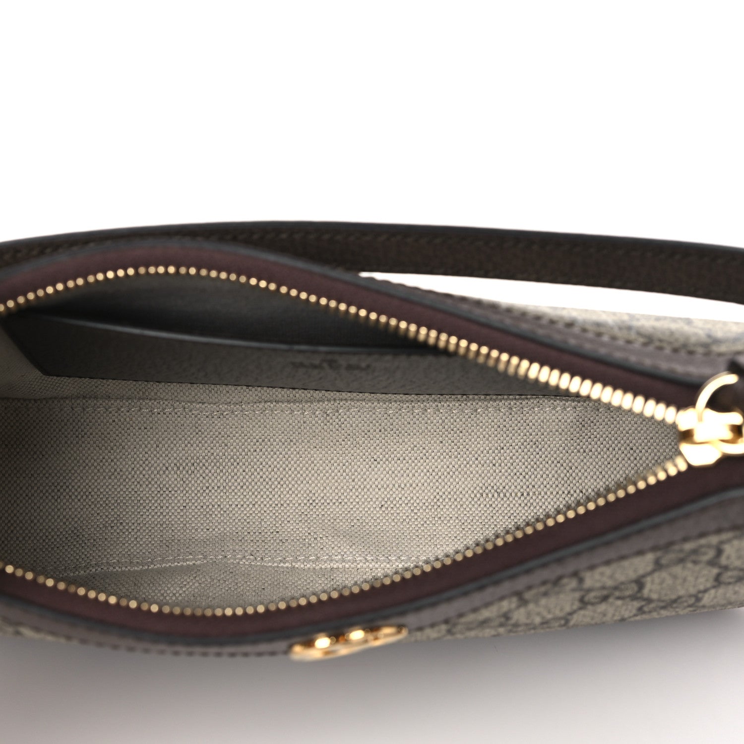 Gucci GG Supreme Monogram Textured Dollar Calfskin Small Ophidia Hobo Beige Ebony New Acero 5 of 9