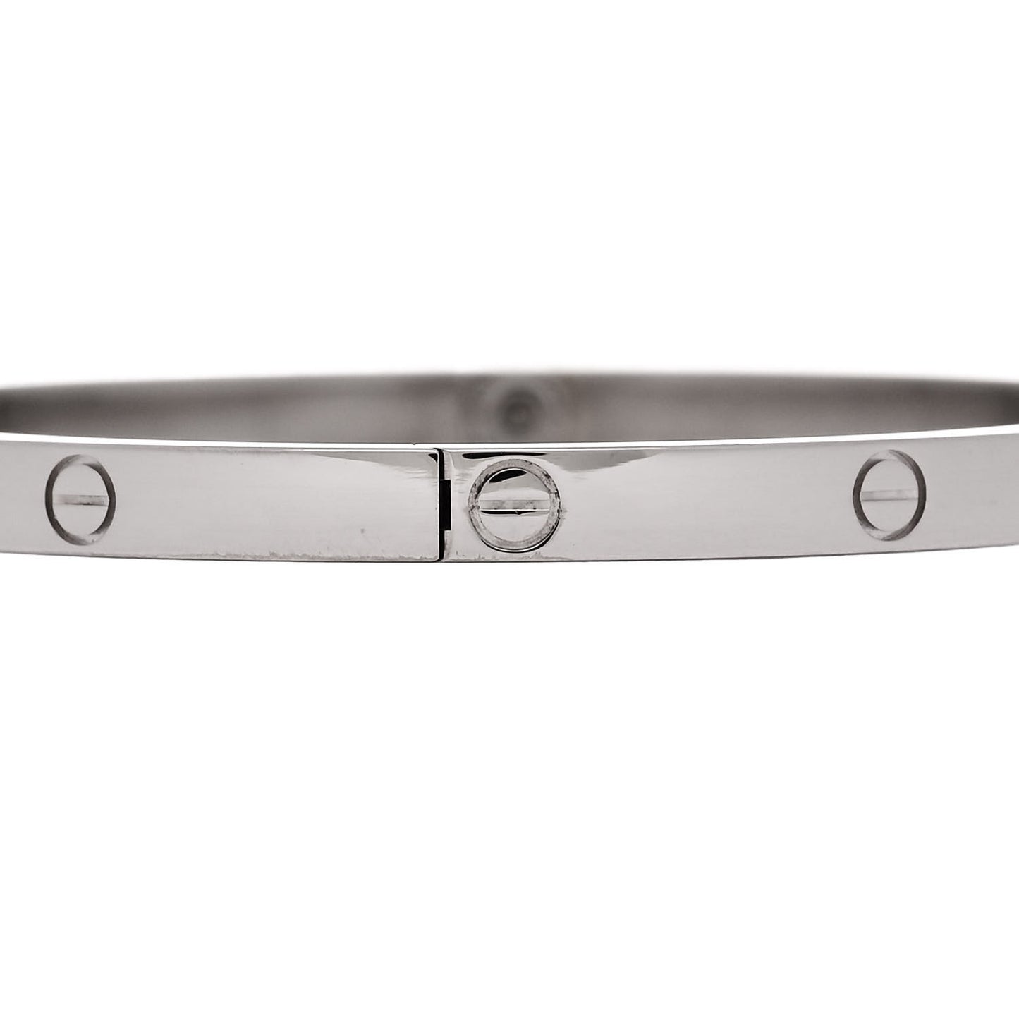 18K White Gold Small LOVE Bracelet 16