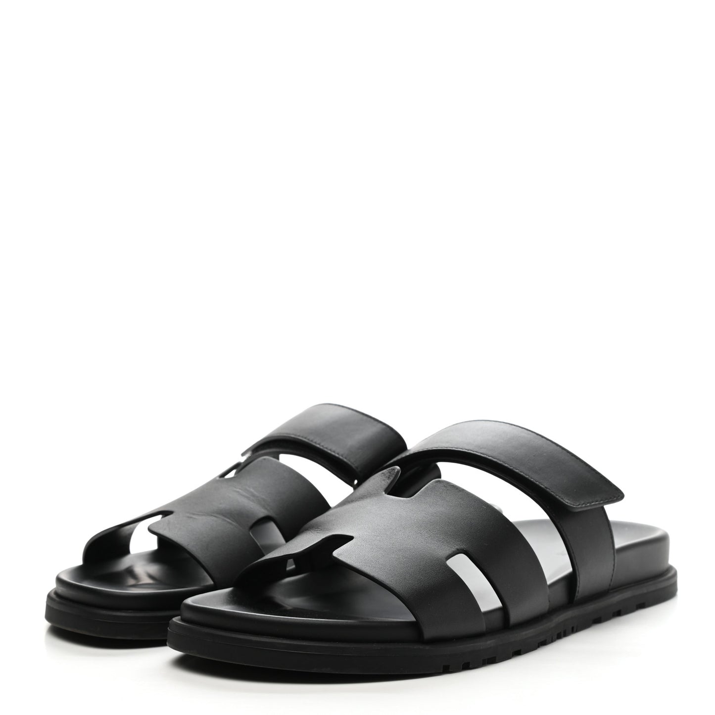 Calfskin Mens Chypre Sandals 43 Black