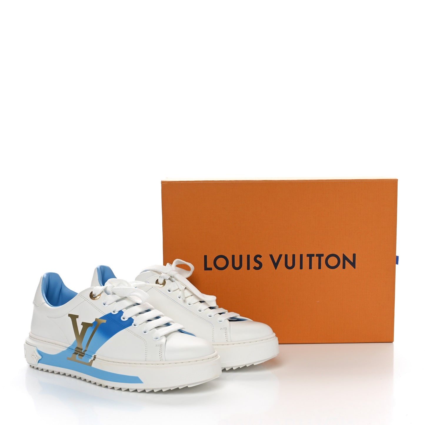 Monogram Time Out Sneakers 38 Blue