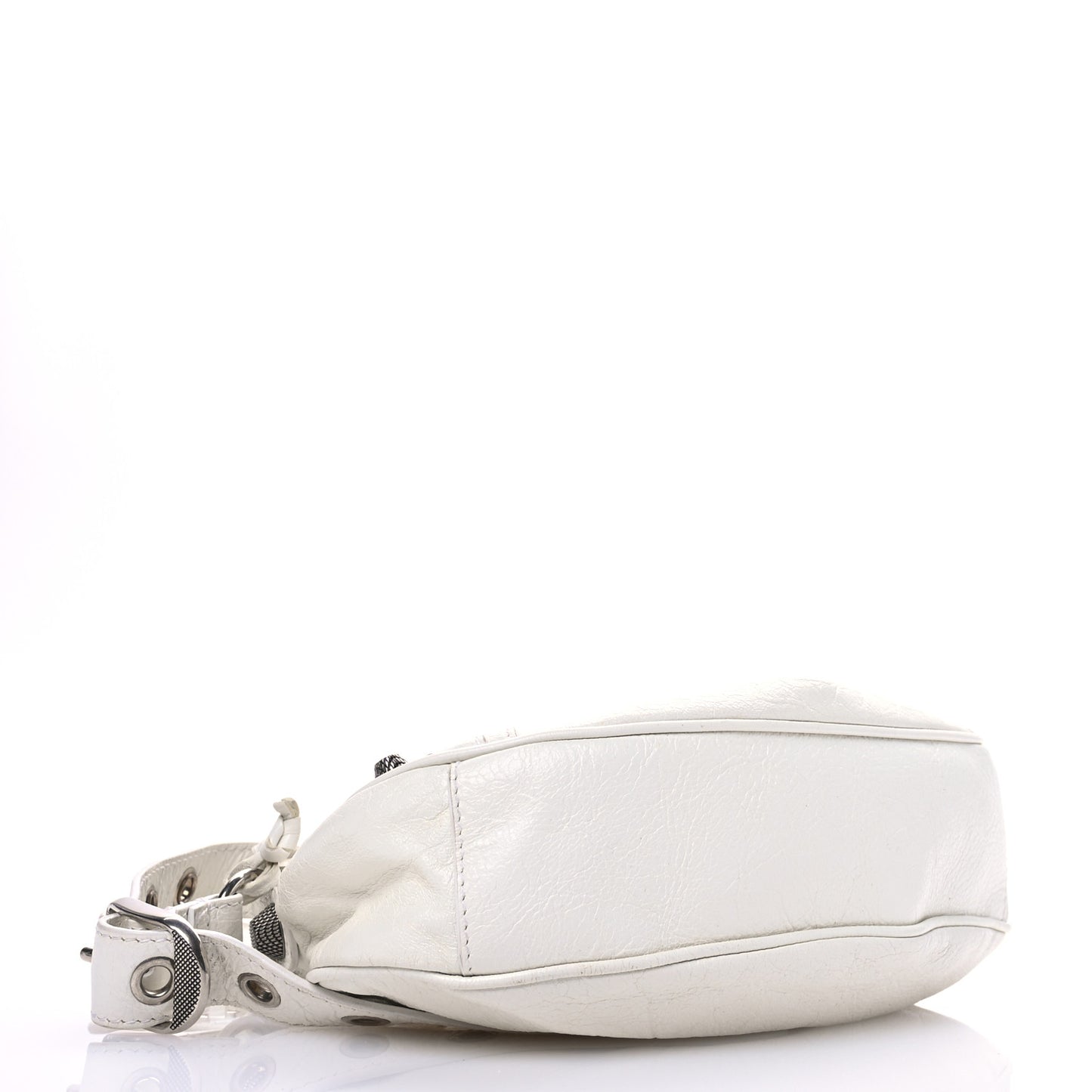Agneau Arena Le Cagole Shoulder Bag XS Optic White