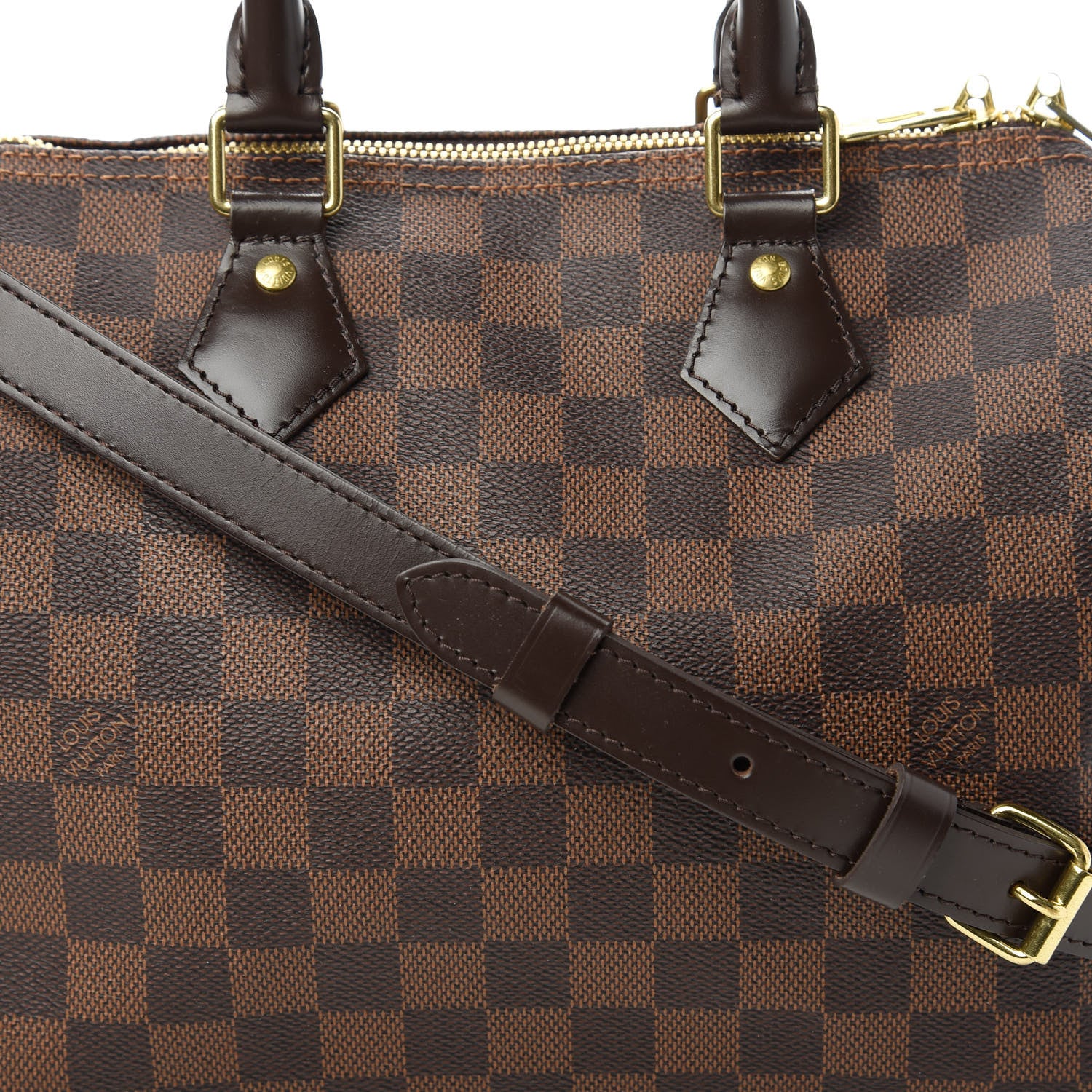 Louis Vuitton Damier Ebene Speedy Bandouliere 25 10 of 10