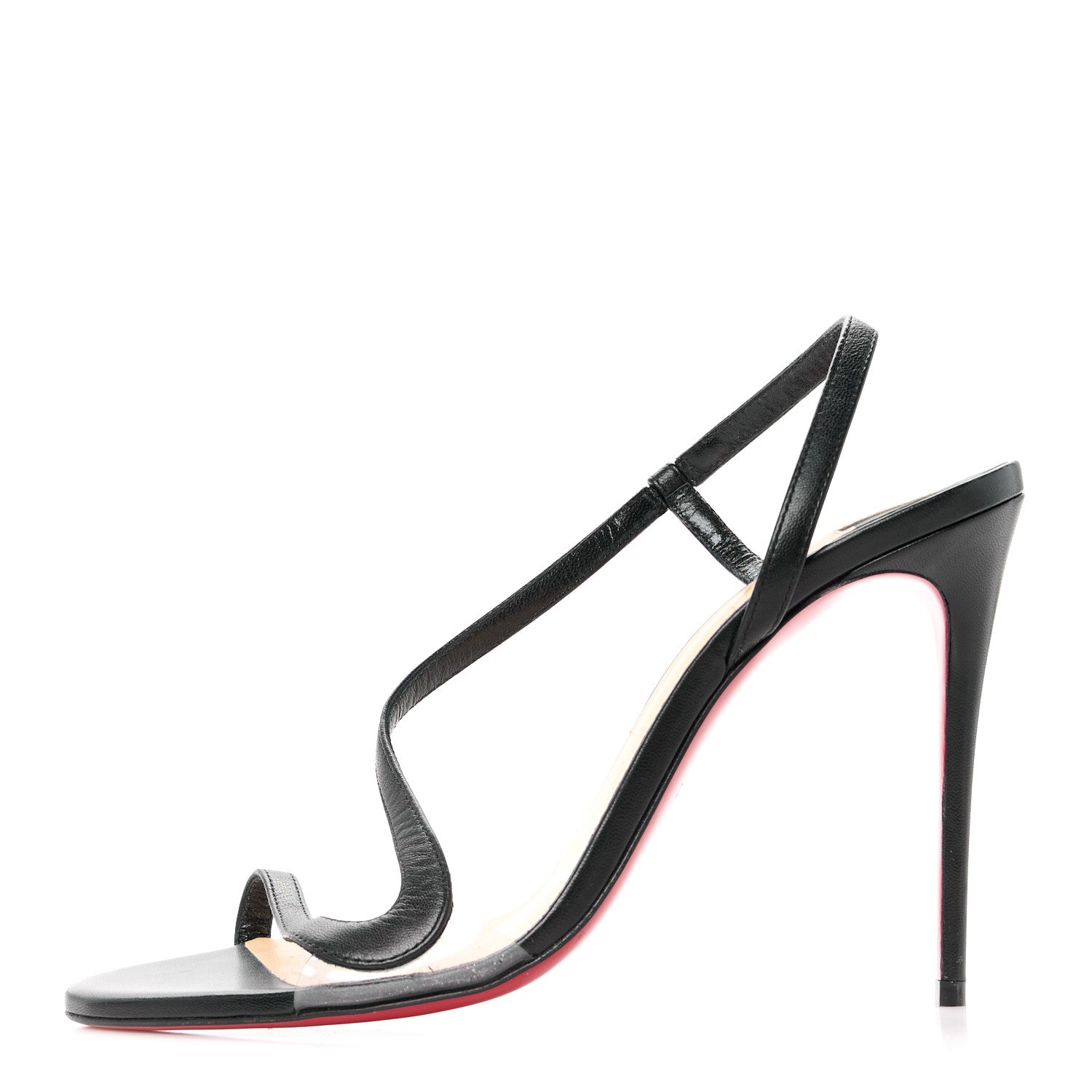 Christian Louboutin Nappa Rosalie 100 Sandals 38 Black 1 of 8