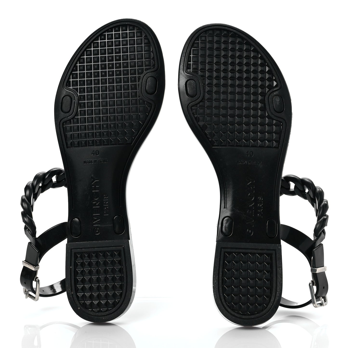 Jelly Chain Nea Sandal Flats 40 Black