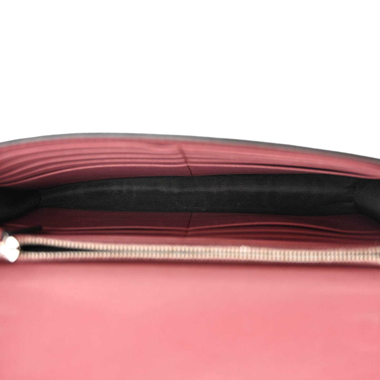 GG Supreme Monogram Blooms Chain Wallet Beige Multicolor Dry Rose