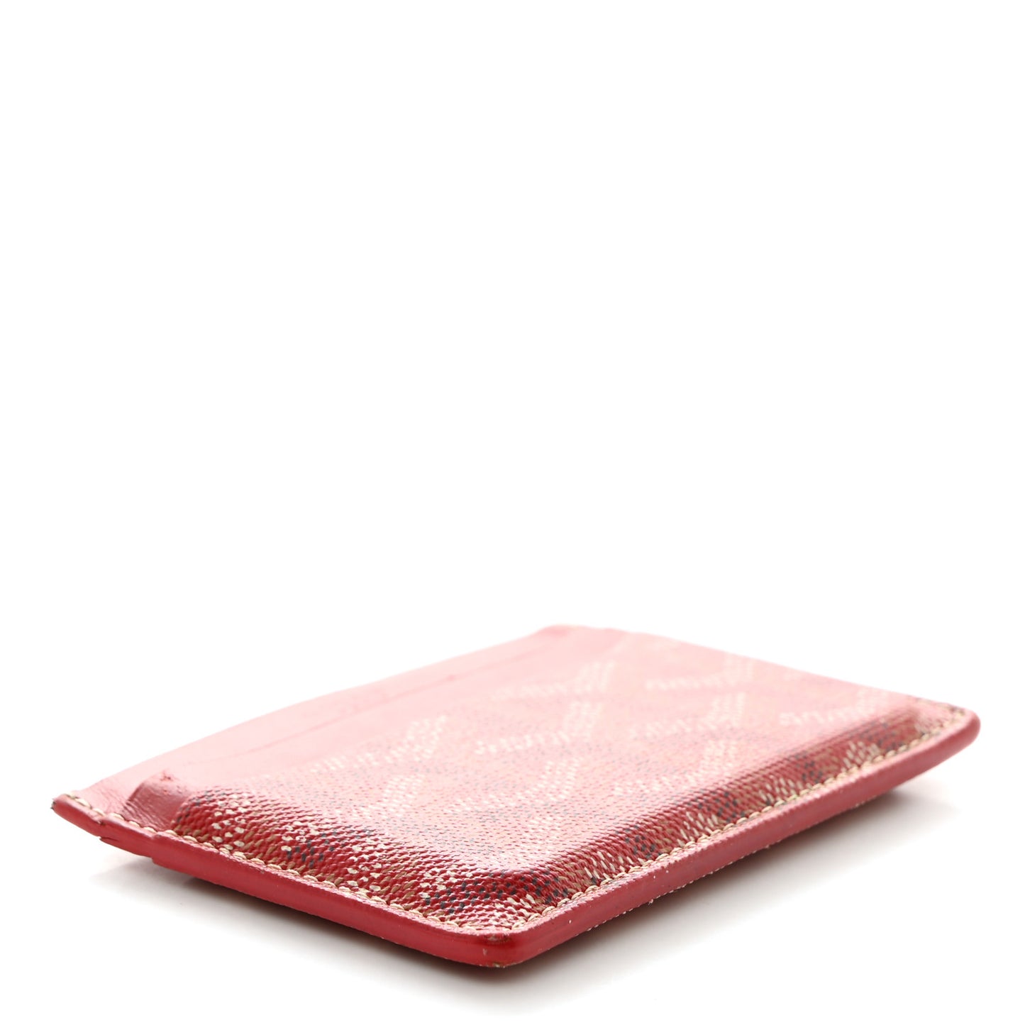 Goyardine Saint Sulpice Card Holder Red