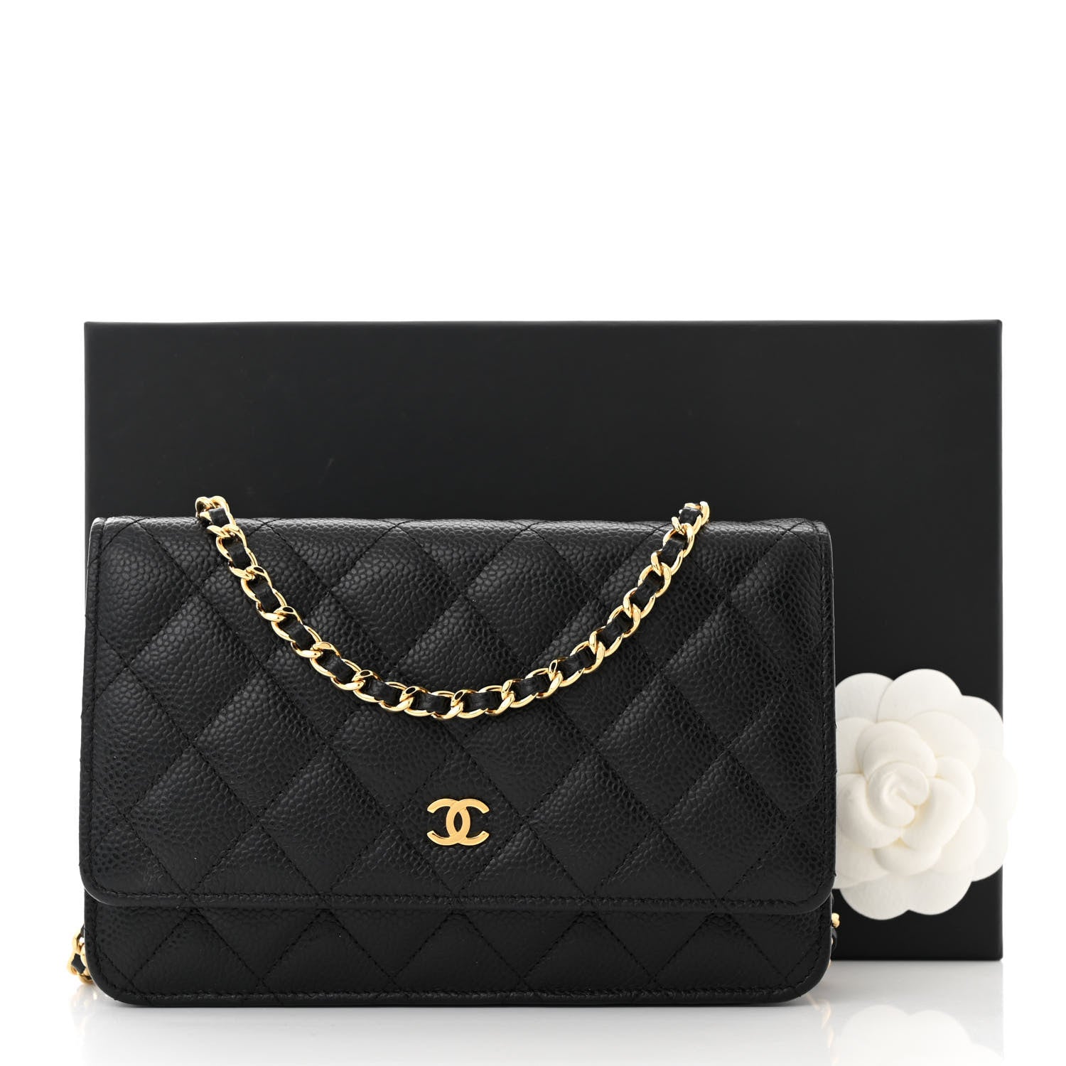 Chanel Caviar Quilted Wallet on Chain WOC Black 13 of 13