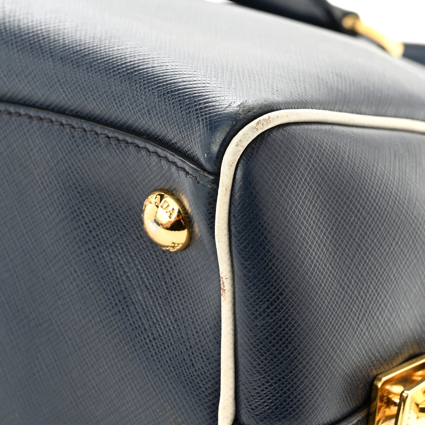 Saffiano Lux Bowling Bag Baltico Talco
