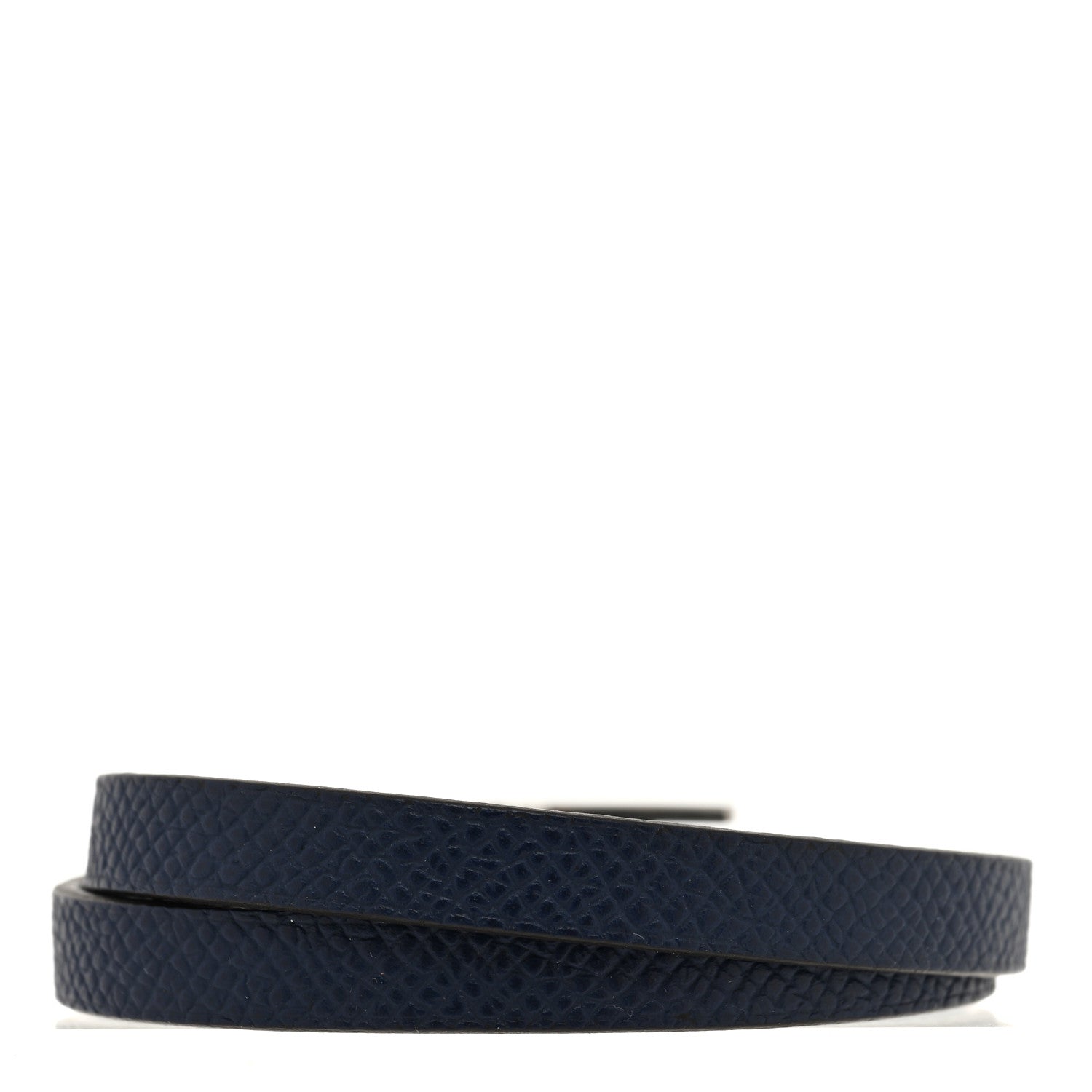 Hermes Epsom Swift Behapi Double Tour Bracelet T3 Bleu Lin Bleu Indigo 3 of 5