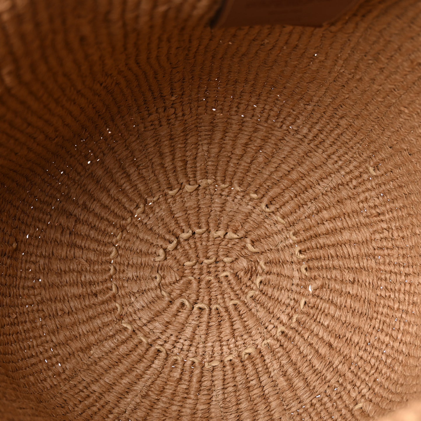 Raffia Large Woody Basket Bag White