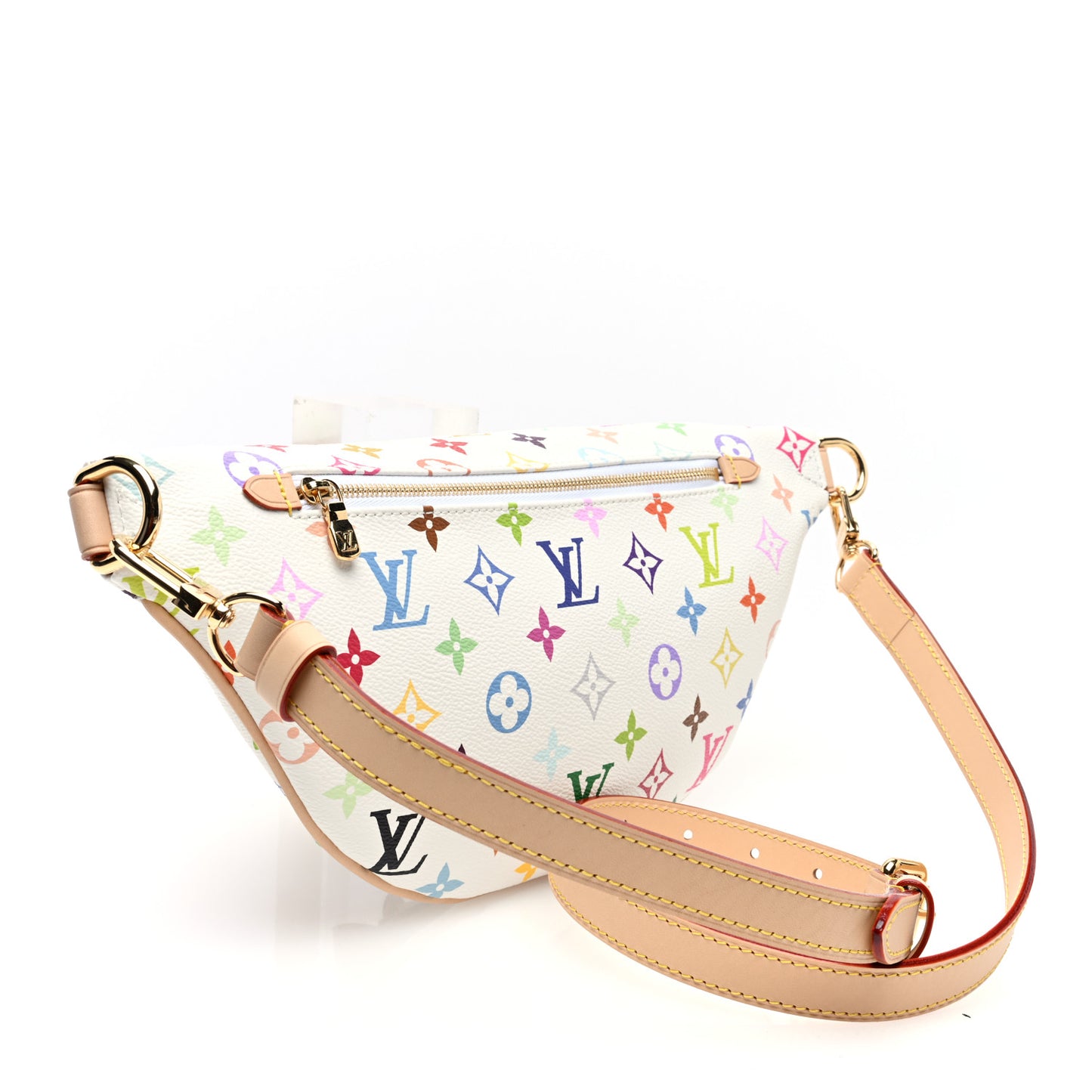 LV X TM Monogram Multicolor High Rise Bumbag White