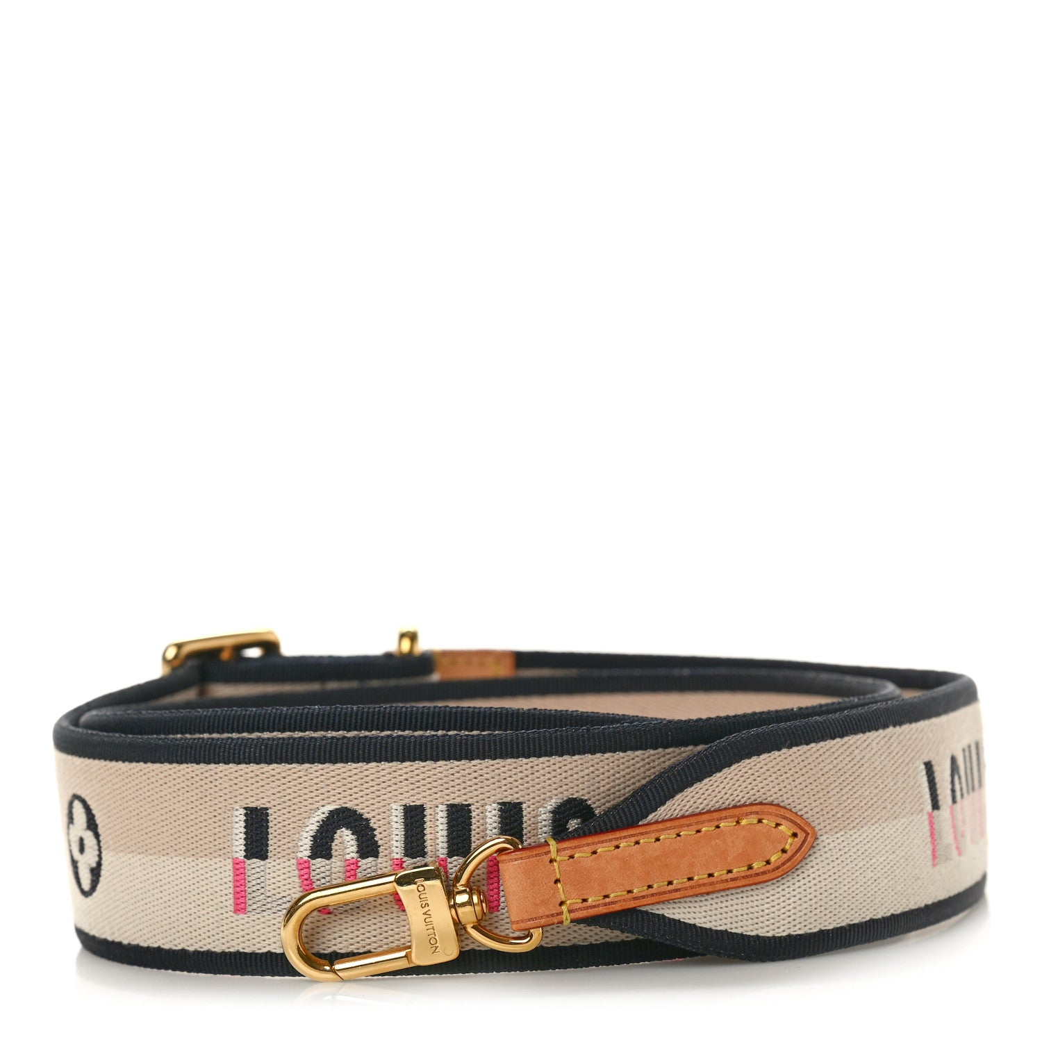 Louis Vuitton Jacquard Speedy Bandouliere 20 Shoulder Strap Black 1 of 3