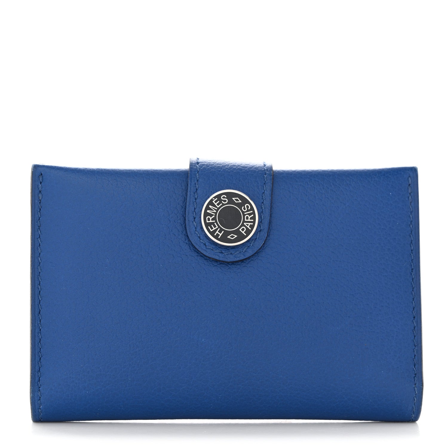 Hermes Evercolor Verso RMS Card Holder Bleu Hydra Bleu Nuit 1 of 7