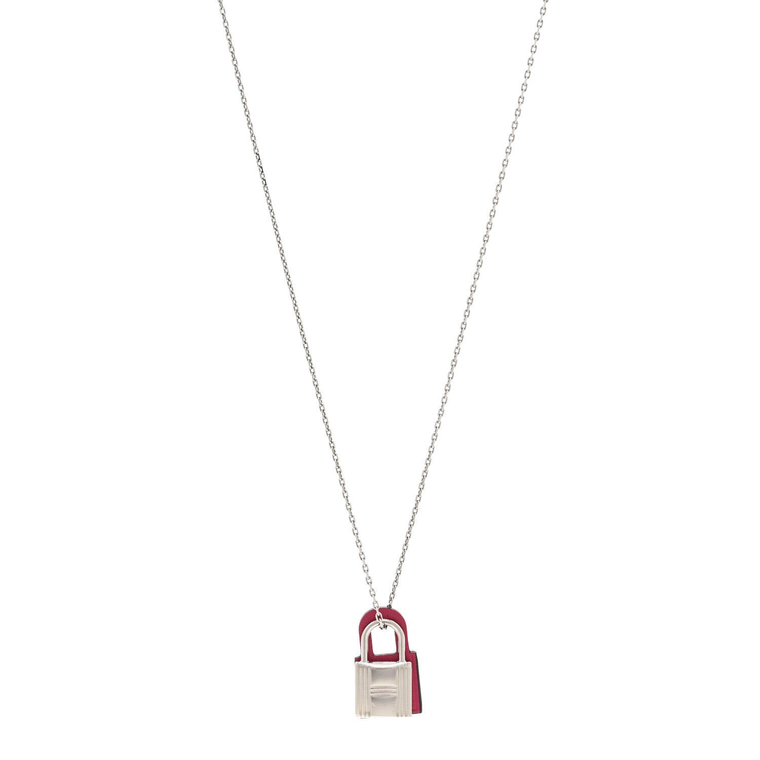 美品✨HERMÈS エルメス フォーカスベルト✨ピンク x レッド Hermes Swift O'Kelly Pendant Necklace Rose Mexico 1916248