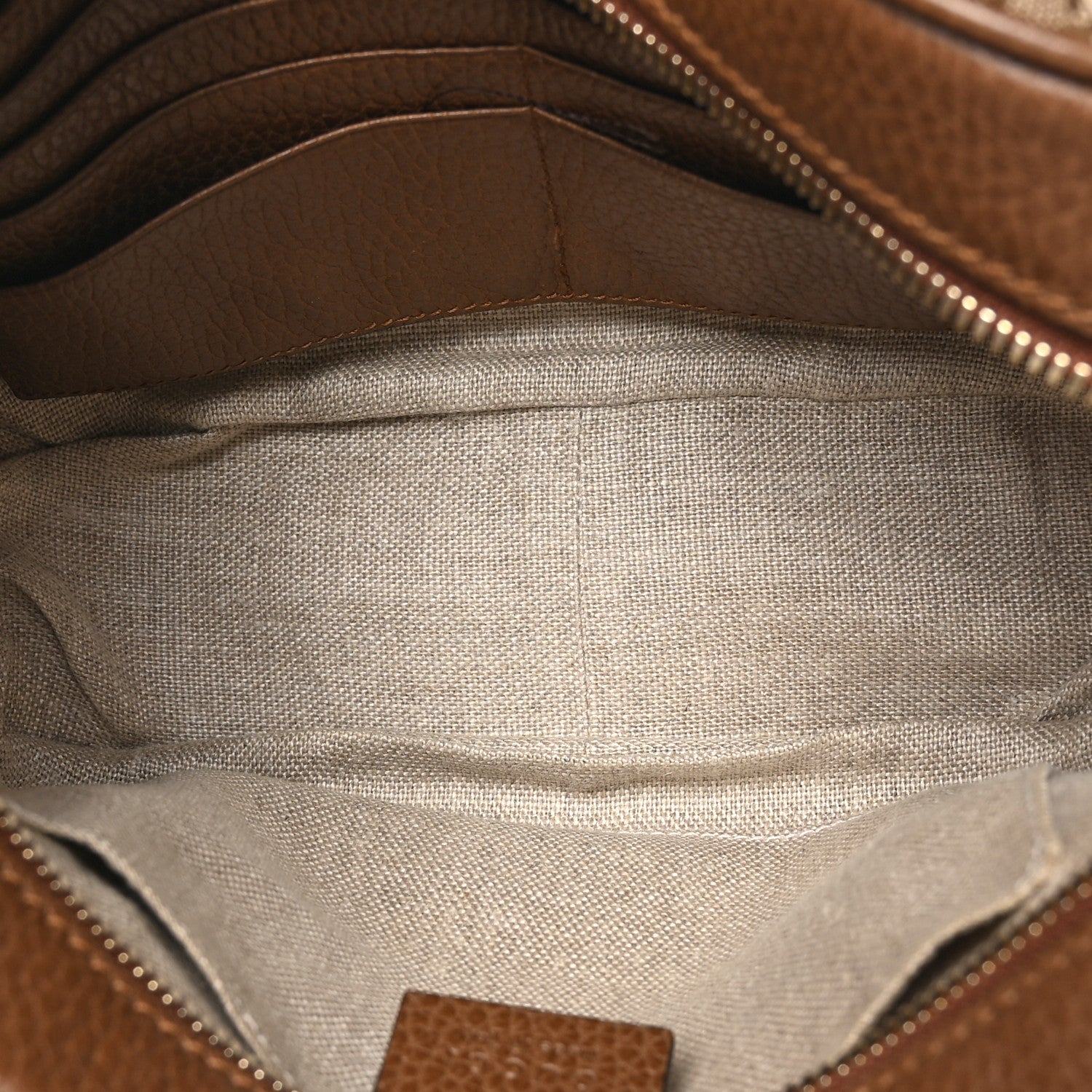 Gucci Monogram Mini Bree Messenger Bag Beige Tabacco 5 of 10