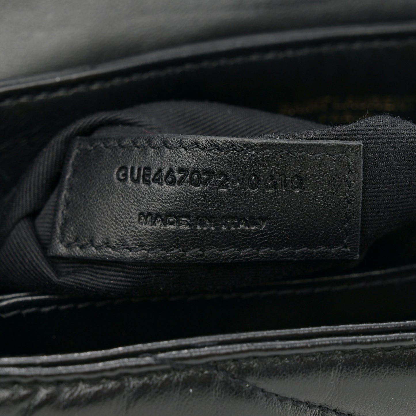 Calfskin Y Quilted Monogram Toy Loulou Crossbody Bag Black