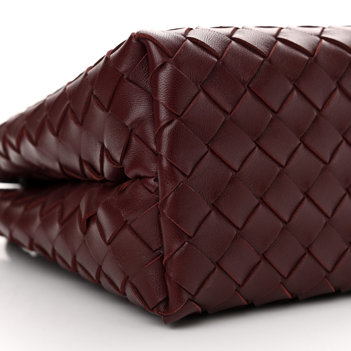 Nappa Intrecciato Small Andiamo Shoulder Bag Barolo