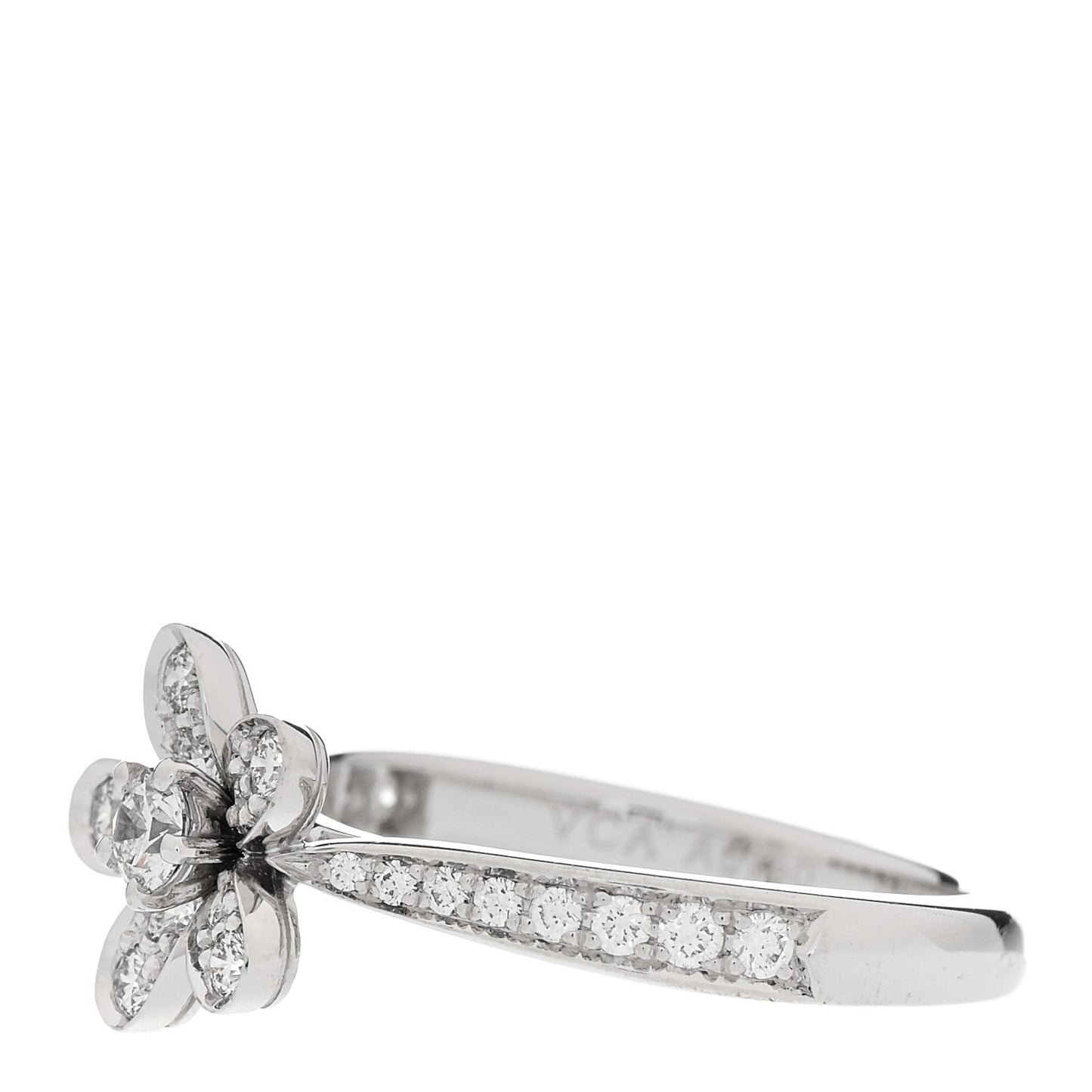 18K White Gold Diamond Socrate Ring 52 6