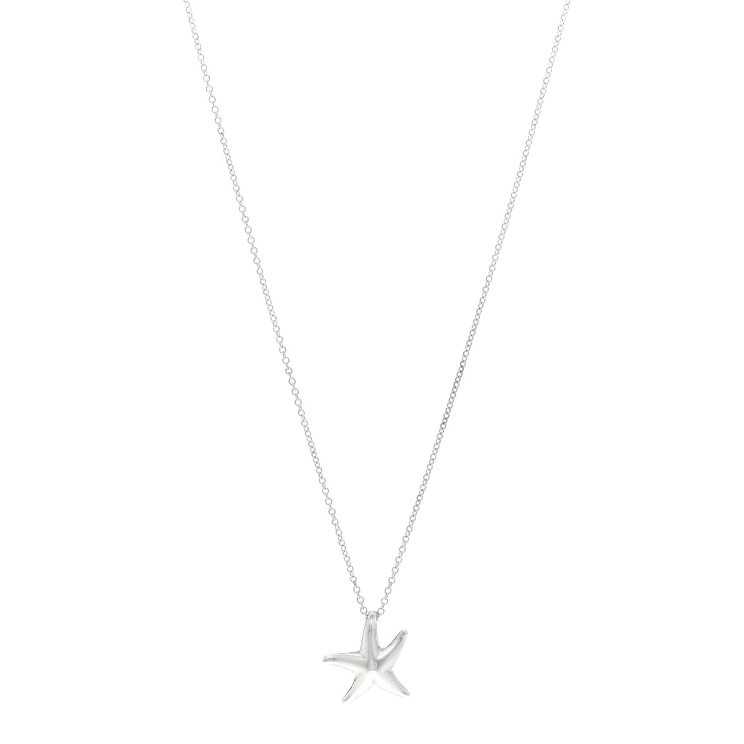 Sterling Silver 15mm Elsa Peretti Starfish Pendant Necklace