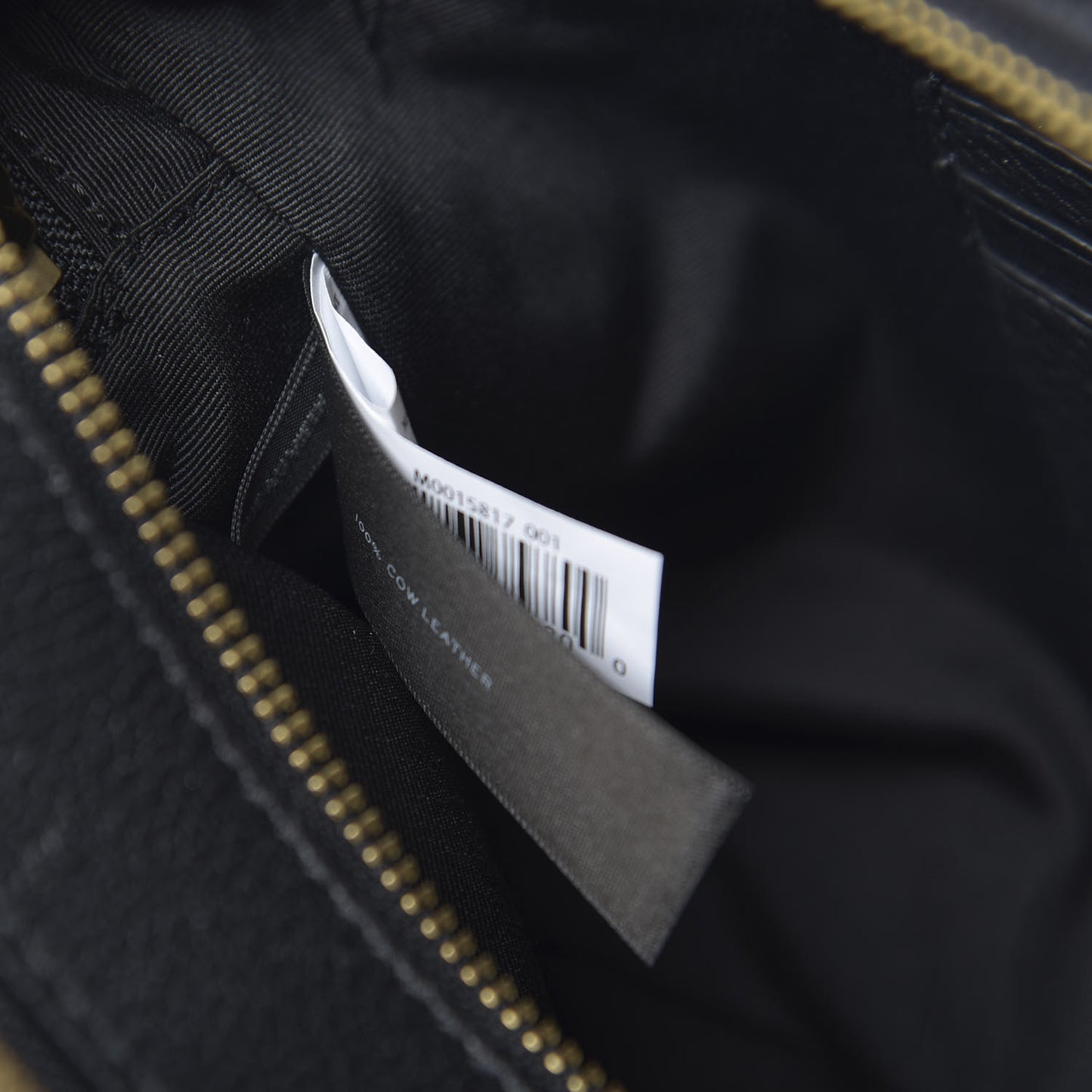 Grained Calfskin Quilted Double Stitched The Status Shoulder Bag Black