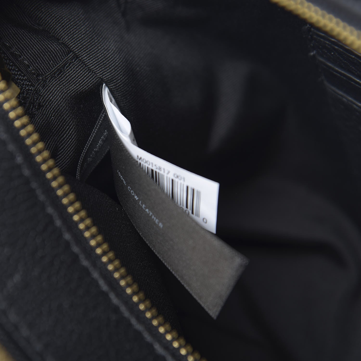 Marc Jacobs Grained Calfskin Quilted Double Stitched The Status Shoulder Bag Black 8 of 11