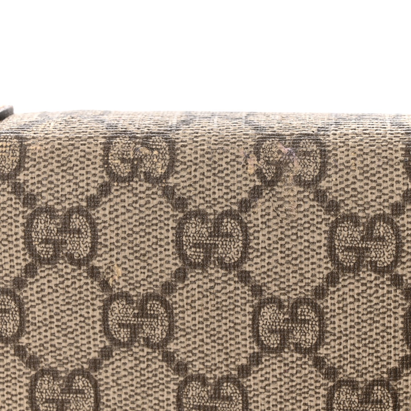 GG Supreme Monogram Web Messenger Bag Brown