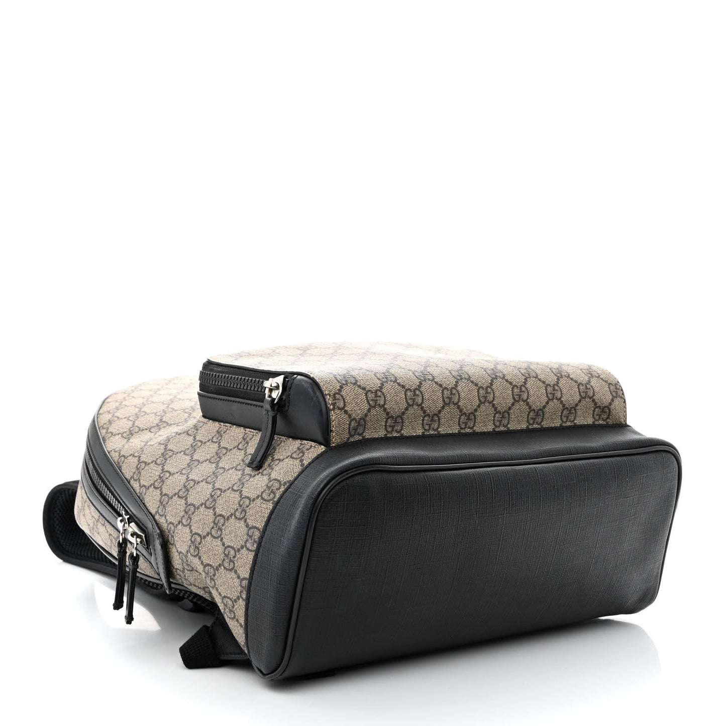 GG Supreme Monogram Medium Backpack Black