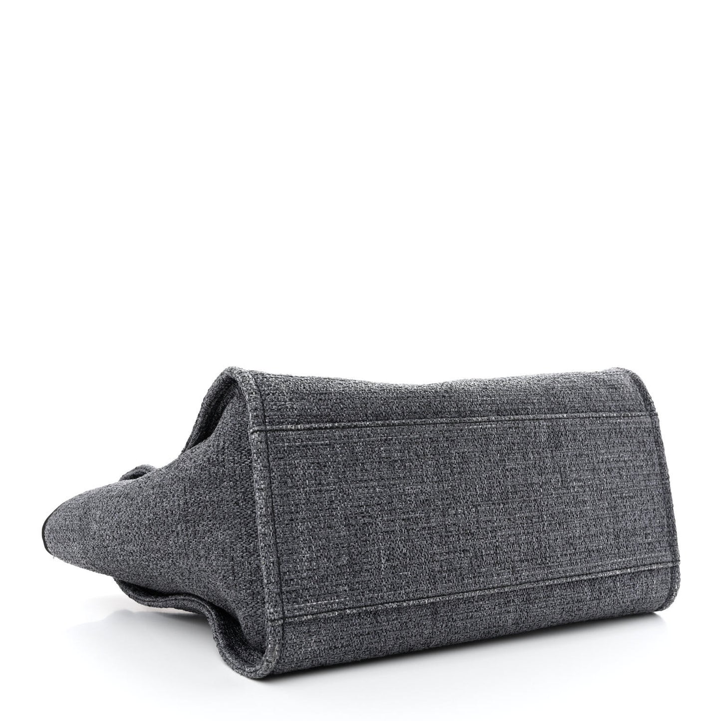 Lurex Boucle Medium Deauville Tote Black