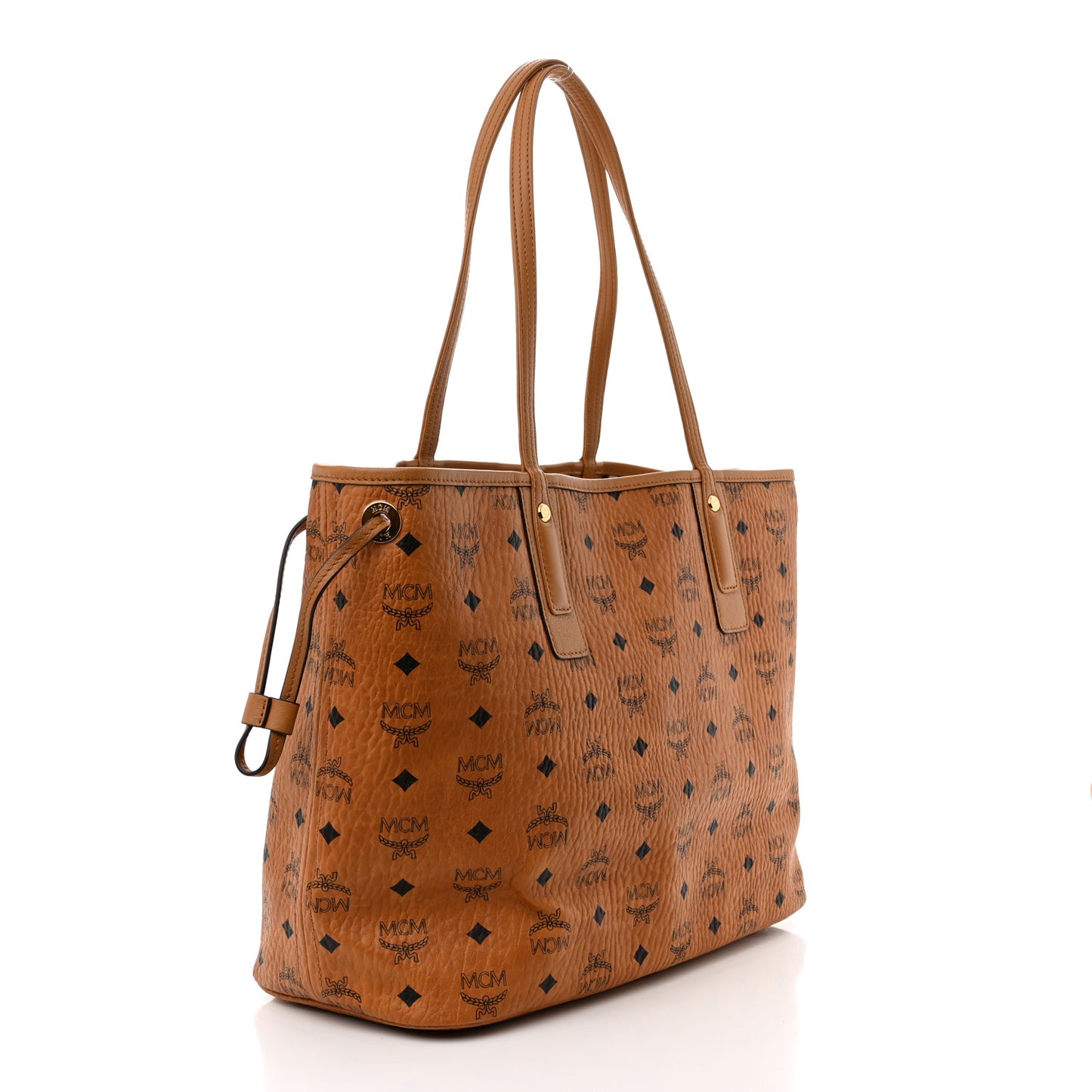 Visetos Medium Liz Reversible Shopper Tote Cognac