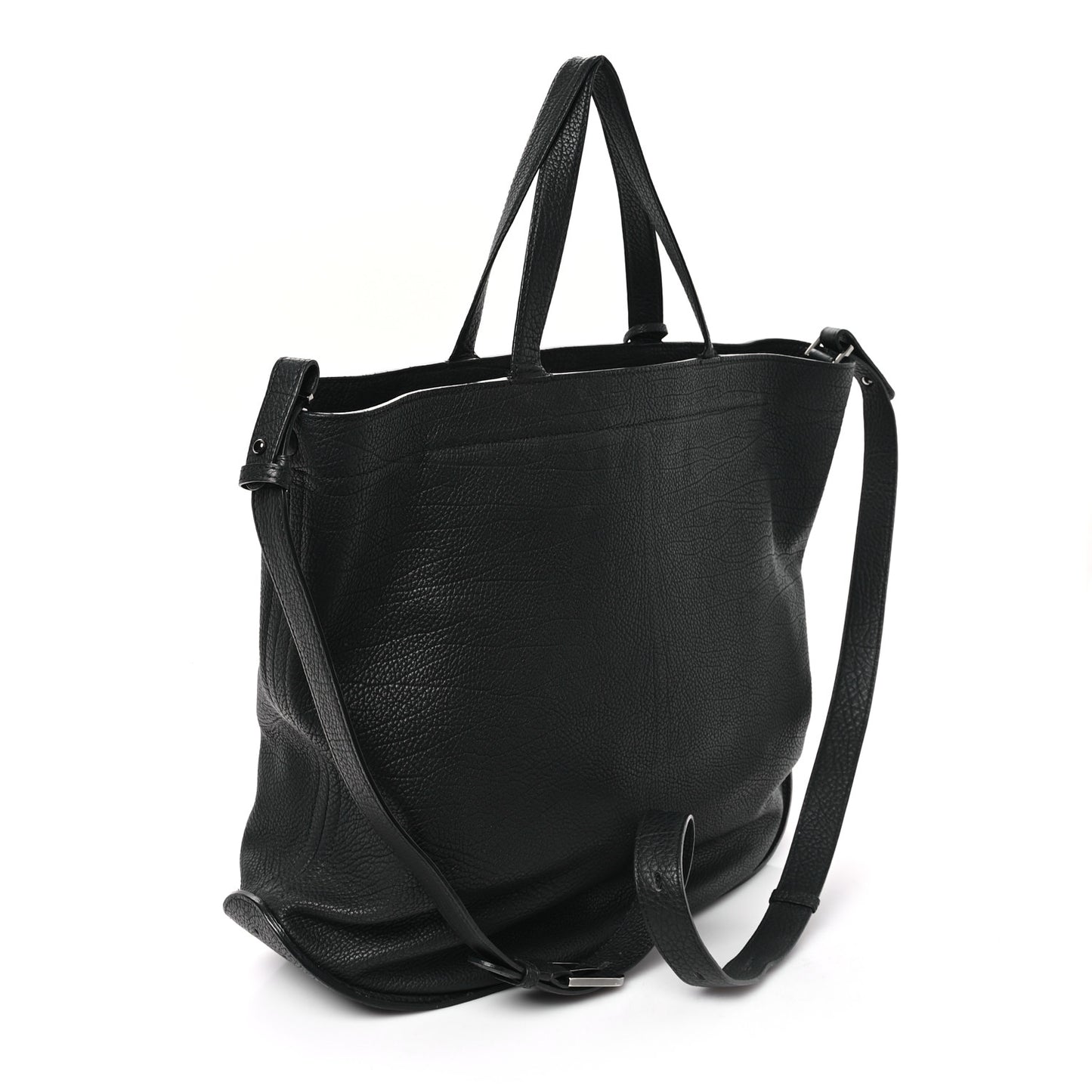 Grained Calfskin Le Pin Tote Black