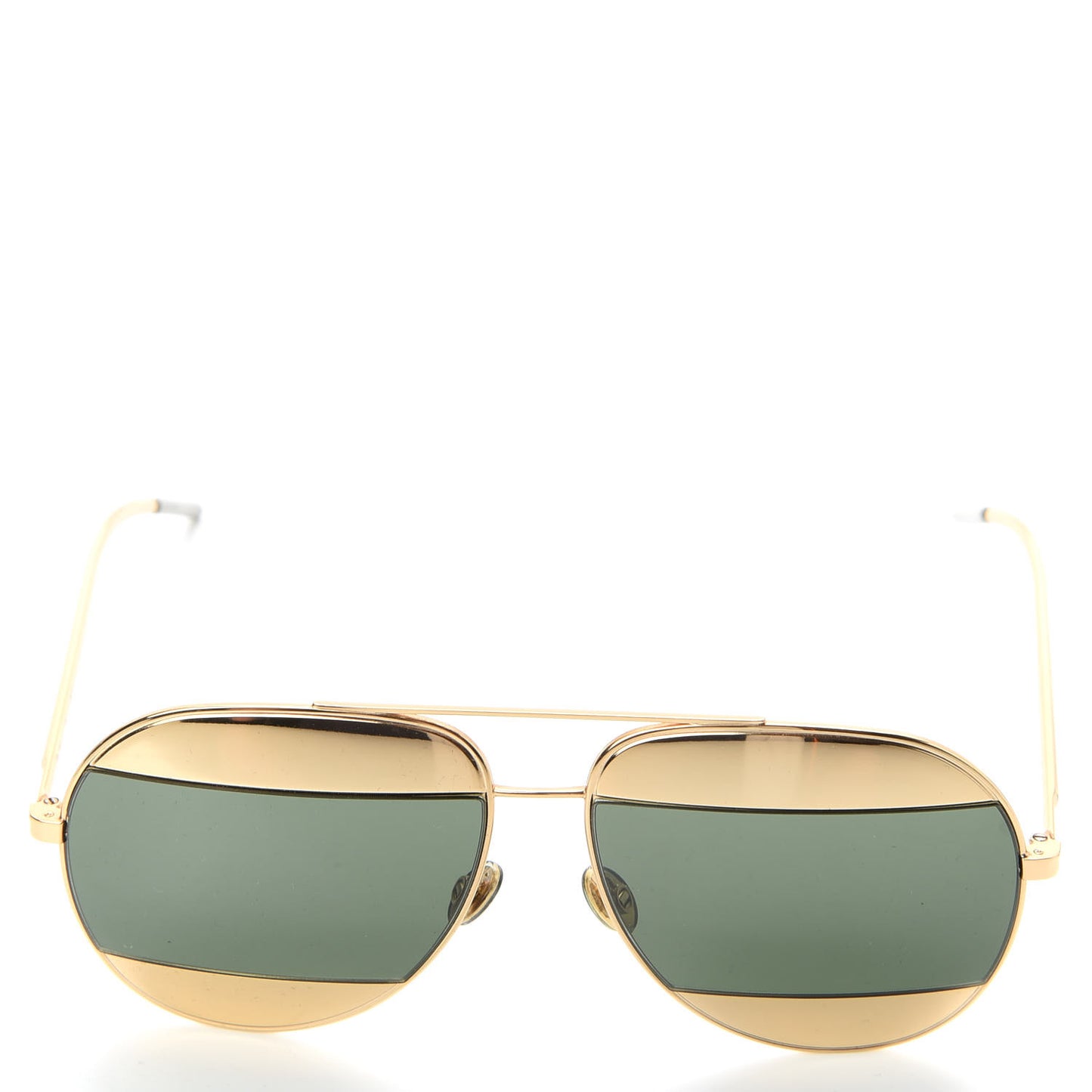 Metal Split 1 Aviator Sunglasses Gold