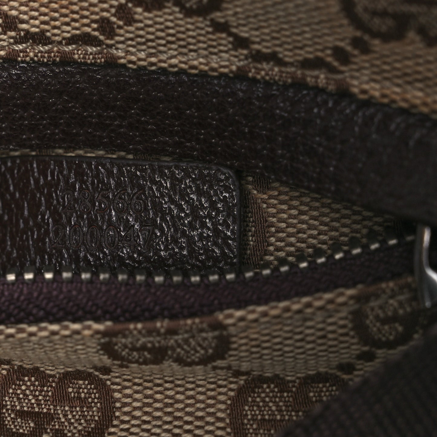 GG Monogram Double Pocket Belt Bag Dark Brown