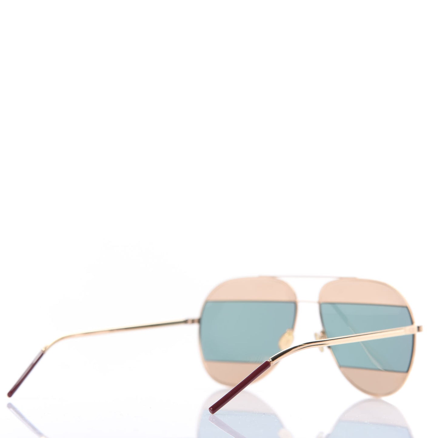 Split 1 Aviator Sunglasses Rose Gold