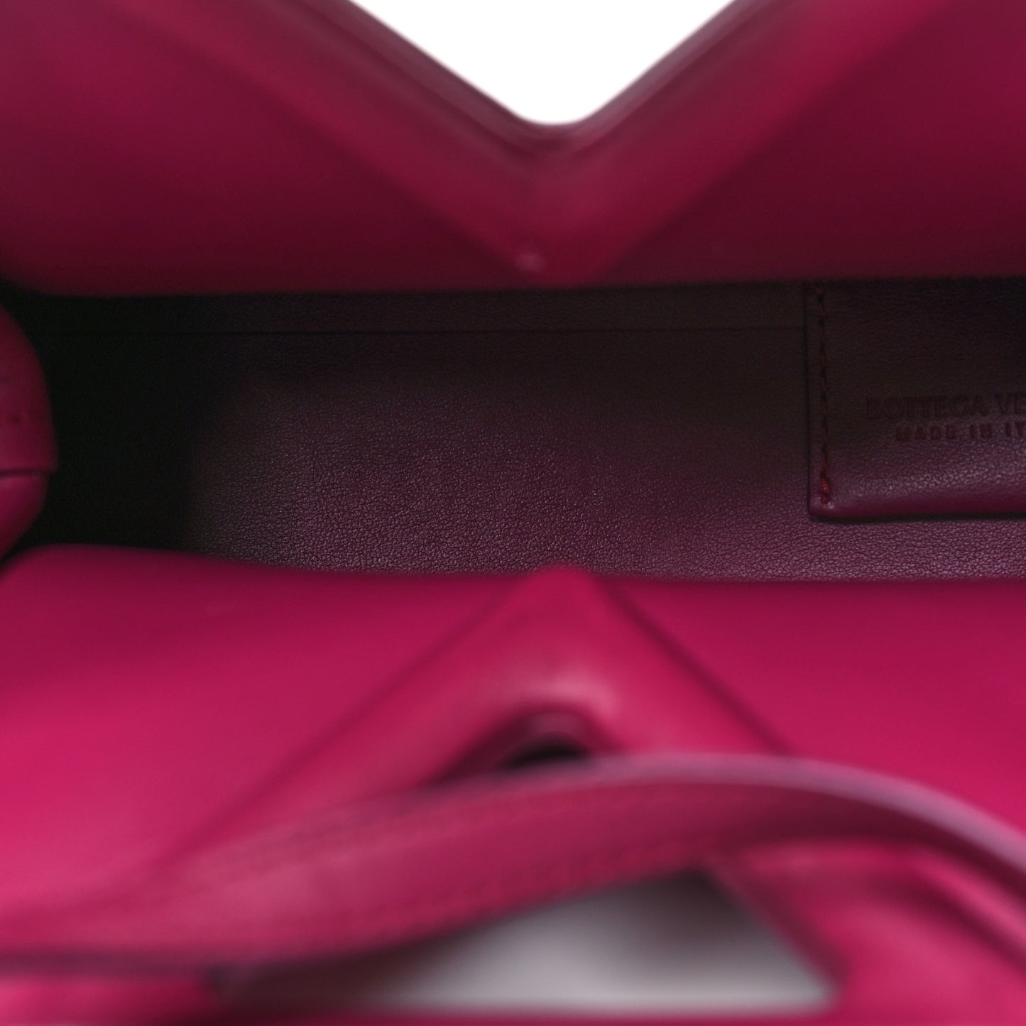Calfskin Small The Point Triangle Bag Cinnabar