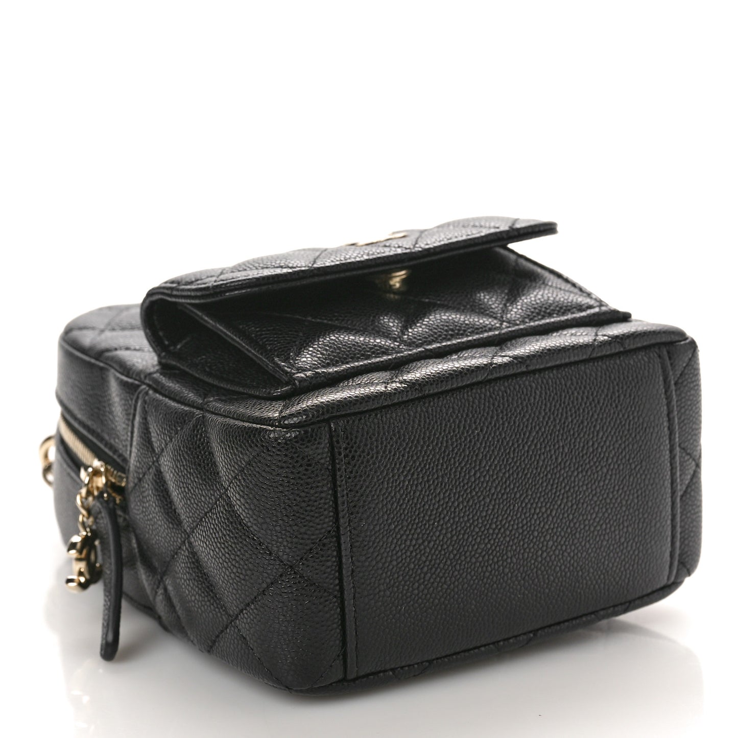 Caviar Quilted CC Mini Classic Backpack Black