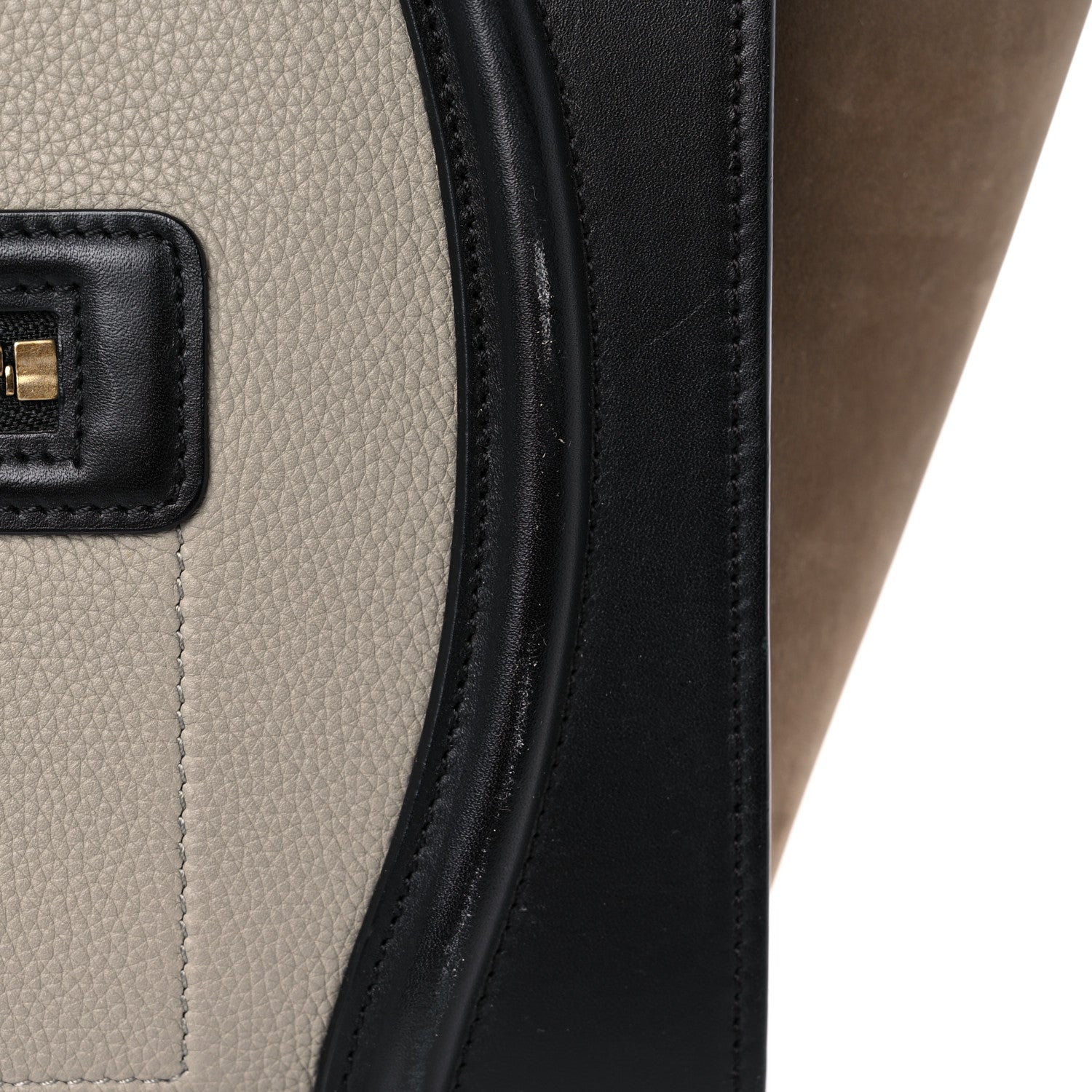 Celine Baby Grained Calfskin Nubuck Mini Tri-Color Luggage Khaki 15 of 24