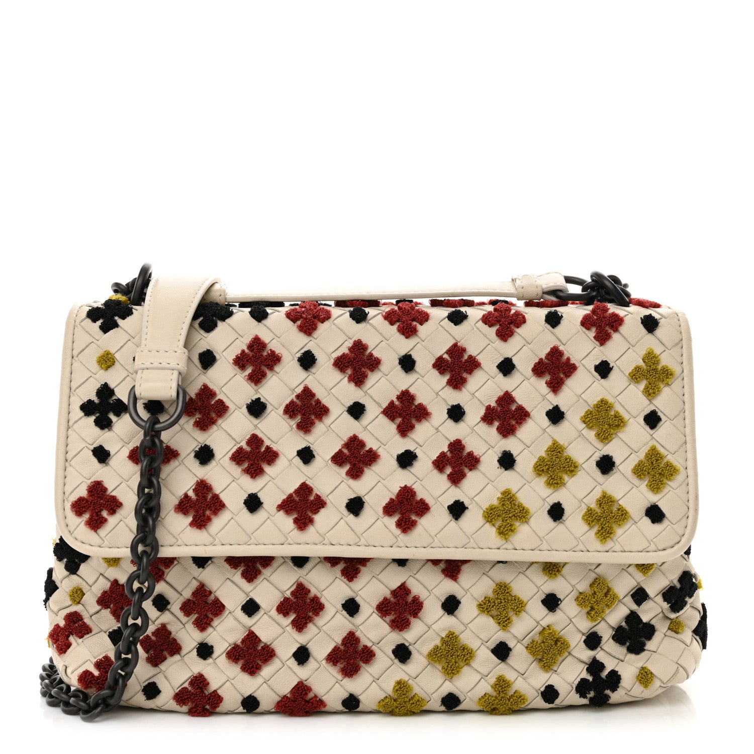 バッグ Risa BOTTEGA VENETA FLIP SEQUINS SHOU Bottega Veneta Nappa Intrecciato Embroidered Mosaic Olimpia