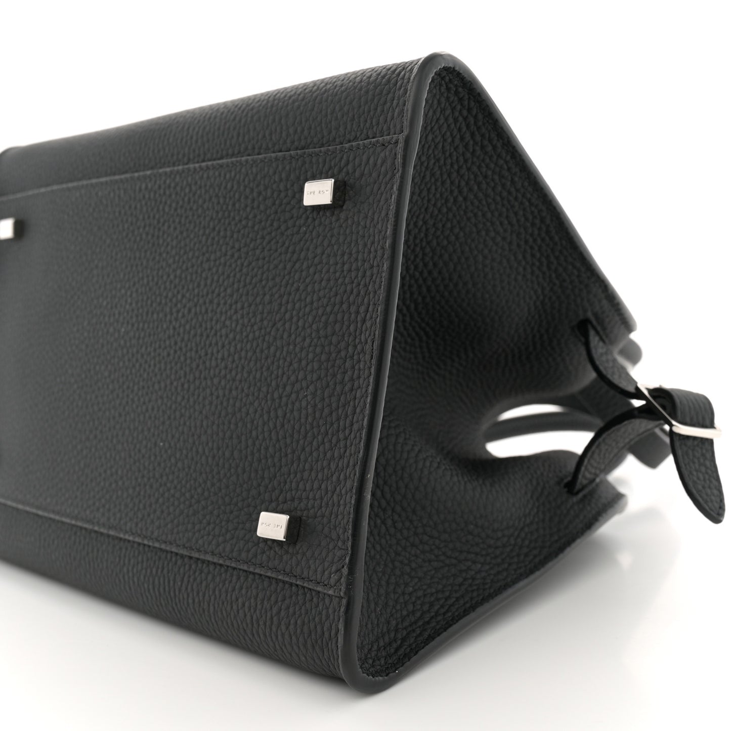 Grained Calfskin Soft Margaux 10 Bag Black