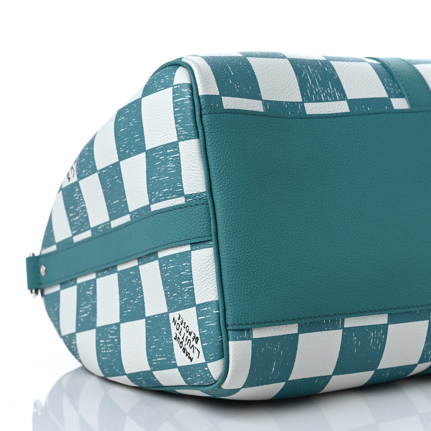Calfskin Damier Keepall Bandouliere 45 Teal