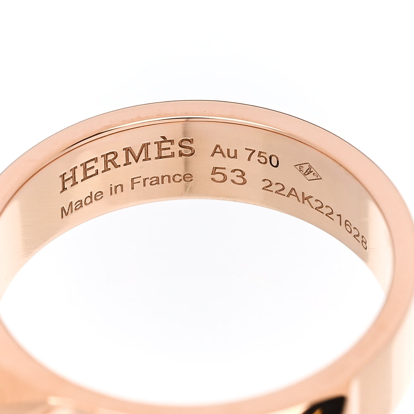 18K Rose Gold PM Collier De Chien Ring 53 6.5