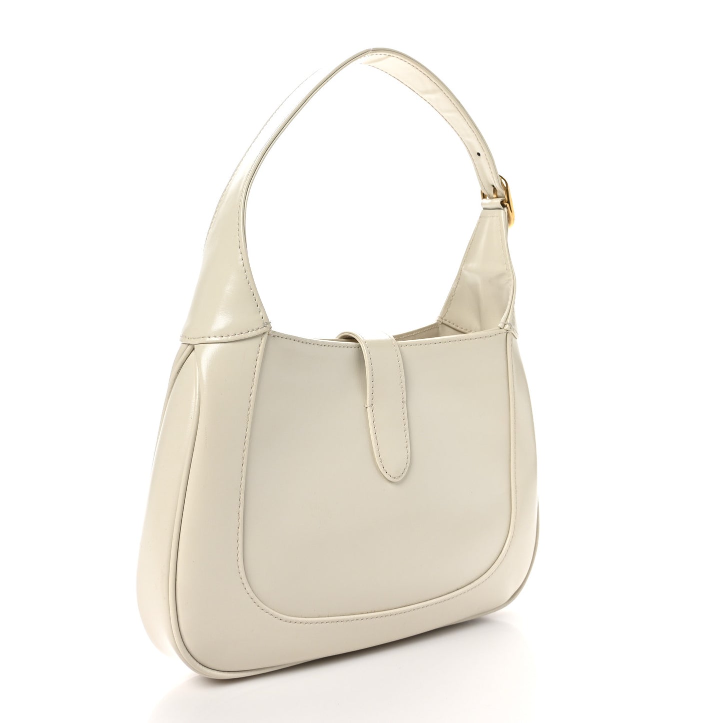Boarded Dyana Lux Calfskin Small Jackie 1961 Hobo Mystic White