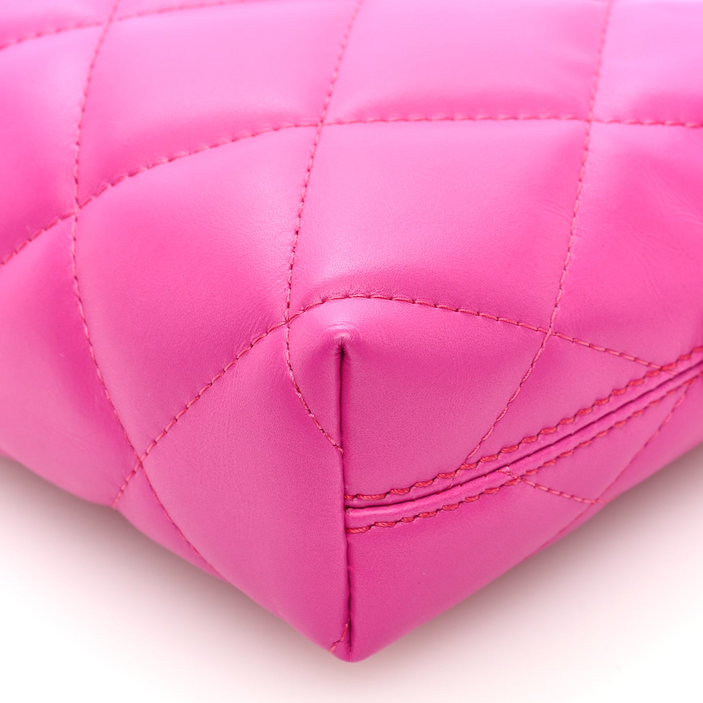 Nappa Calfskin Quilted XS Touch B Camera Shoulder Bag Fuchsia