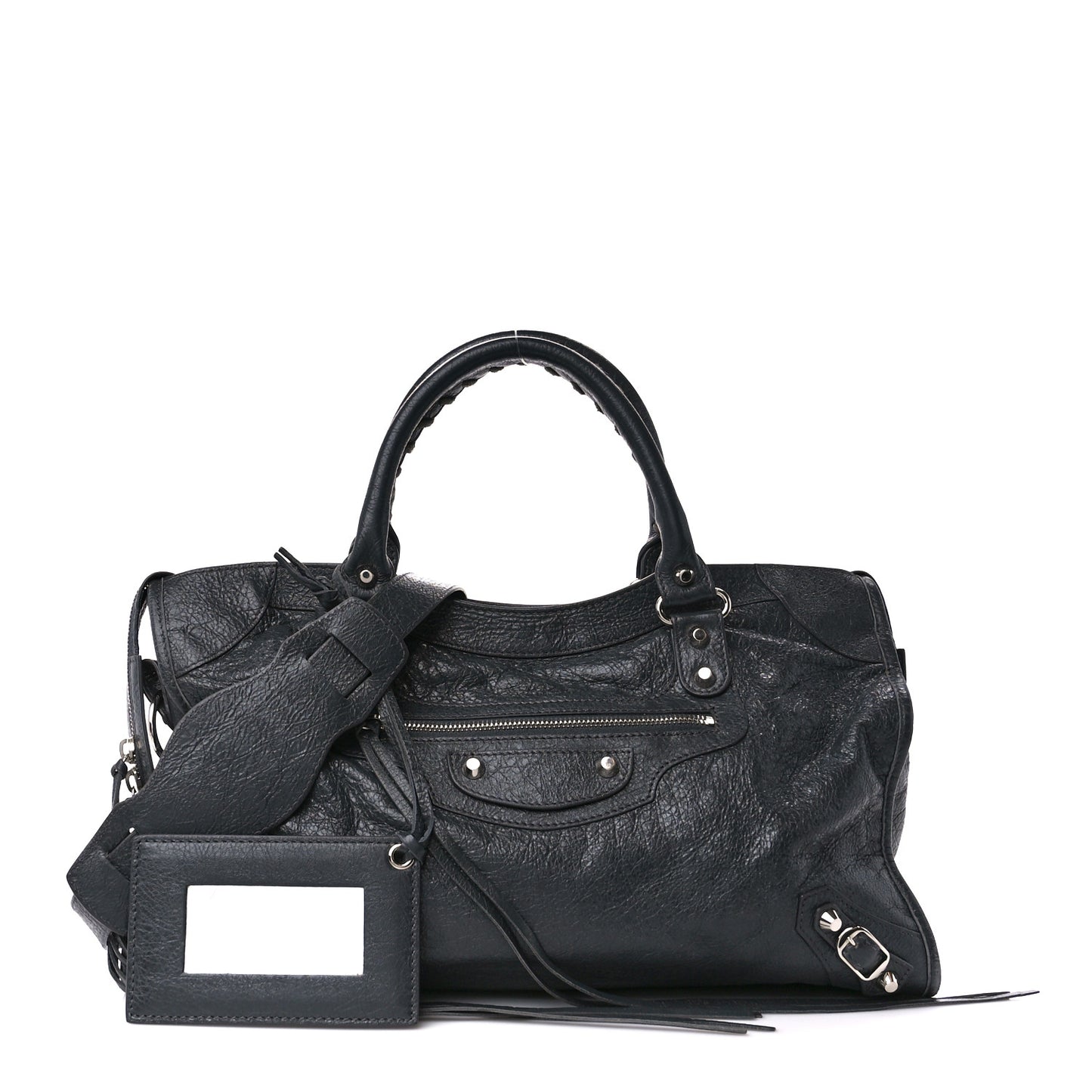 Agneau Classic Silver Hardware City Gris Fossile