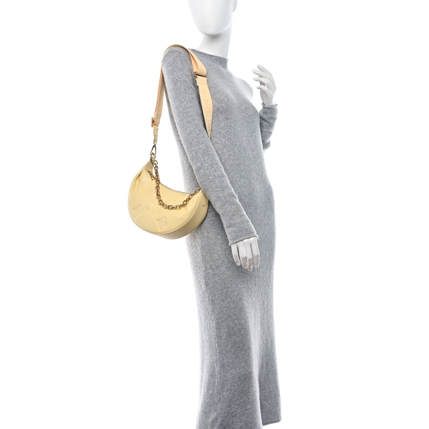 Louis Vuitton Calfskin Bubblegram Over The Moon Banana 2 of 12