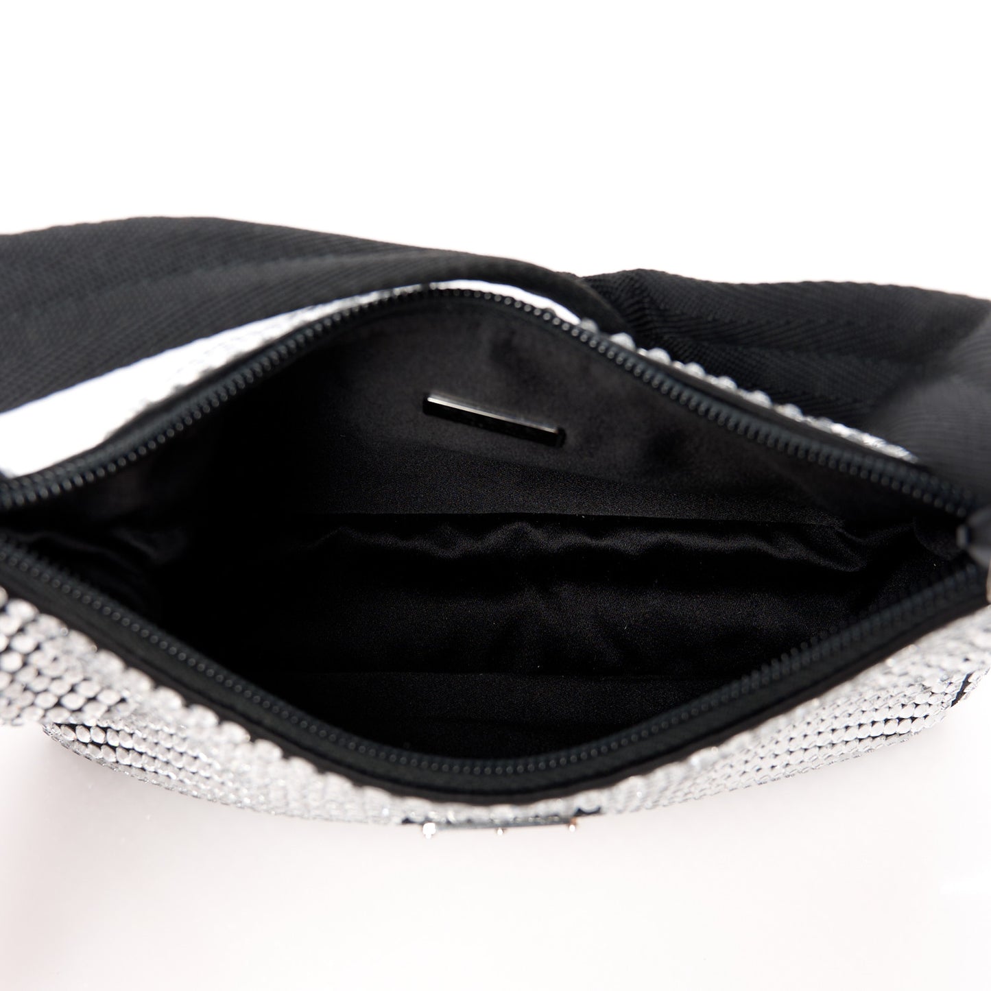 Satin Crystal Mini Re-Edition 2000 Bag Cristal