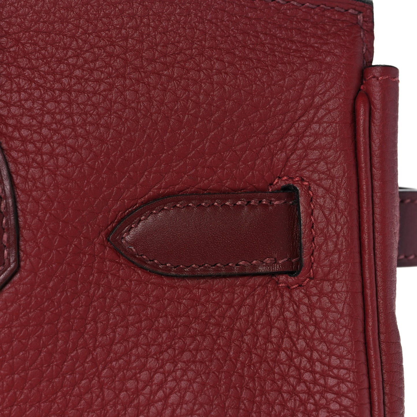 Taurillon Clemence Sombrero Birkin 30 Rouge H