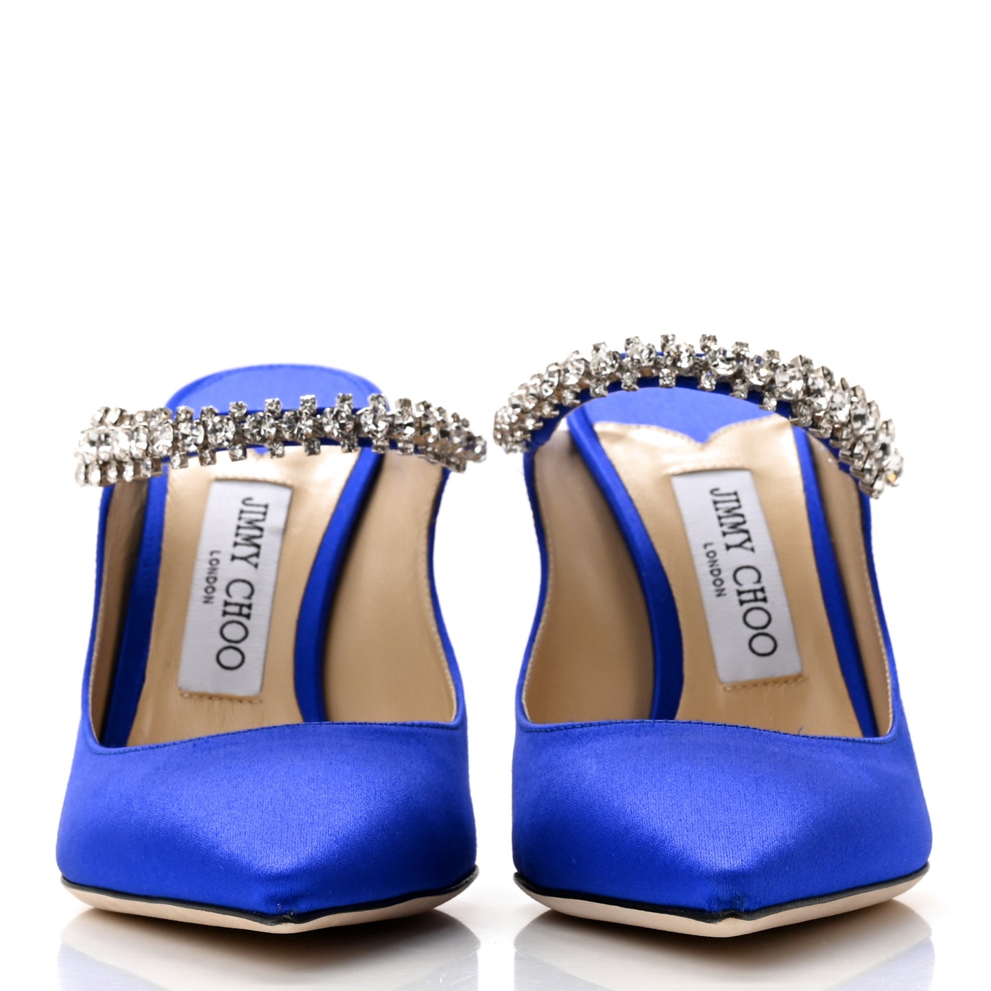 Satin Crystal Bing 100 Pumps 38.5 Ultraviolet